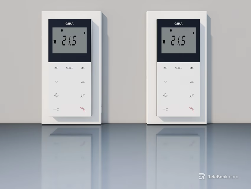 Modern Stylish Flush Door Design With Smooth Surface For Home Interior Use 3d model