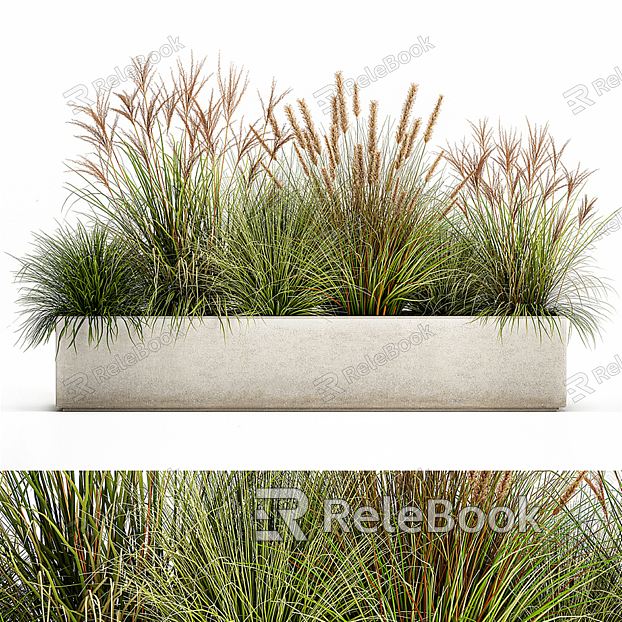 modern flower bed model