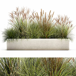 modern flower bed 3d model