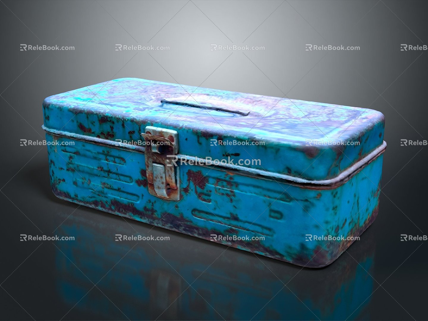 Tool Box Iron Box Iron Box Iron Trunk Box Box Box Luggage Leather Box Leather Box Container 3d model