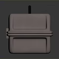 Toolbox tin box iron box plastic box container realistic 3d model