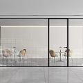 Modern Office Glass Partition Gradient Glass Partition Landscape Office Partition Gradient Point Glass Partition Glass Partition Meeting Room Modern Art Glass Partition 3d model