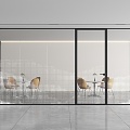 Modern Office Glass Partition Gradient Glass Partition Landscape Office Partition Gradient Point Glass Partition Glass Partition Meeting Room Modern Art Glass Partition 3d model