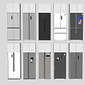 Modern refrigerator single door refrigerator double door refrigerator smart refrigerator embedded refrigerator 3d model