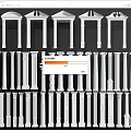 European Roman Column Square Column Round Column Decorative Column Gypsum Column 3d model