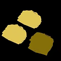 Folded Yellow Black and White Clothes with Neat Stacked Design