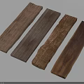 Various Natural Wood Slabs With Different Textures And Color Tones For Decor