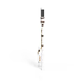 Modern Street Light Pole Design With White Black Structure And Lighting Fixture