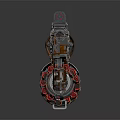 Modern machine gun Browning machine gun Browning Gatling White 3d model