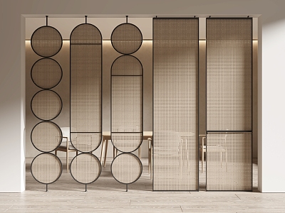 Silent Wind Screen Partition Screen Partition Entrance Screen Entrance Partition 3d model