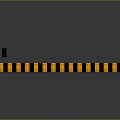 Yellow And Black Striped Rubber Traffic Speed Bump Device For Road Safety Applications