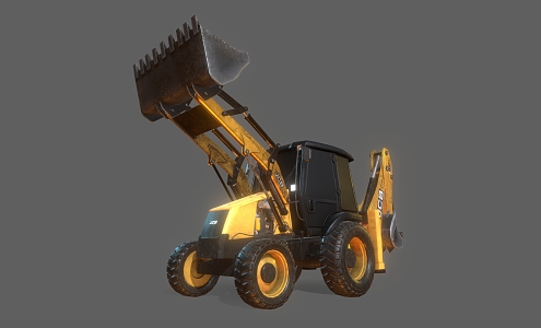 Forklift Excavator Forklift Engineering Vehicle Industrial Equipment Mechanical Device 3d model