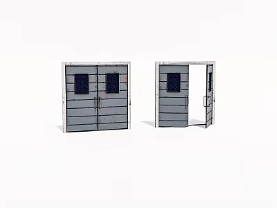 Old metal door 3d model