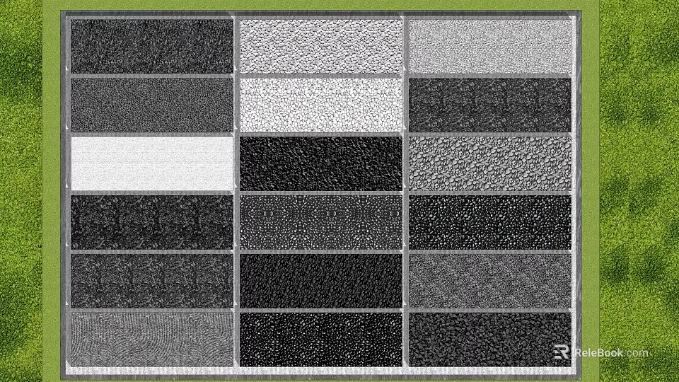 Square Rugs Showcasing Various Textures And Modern Patterns For Home Decor 3d model 