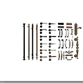 Various Door Handles With Modern Traditional Designs And Gold Black Finishes