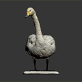 Modern Swan Birds Birds 3d model