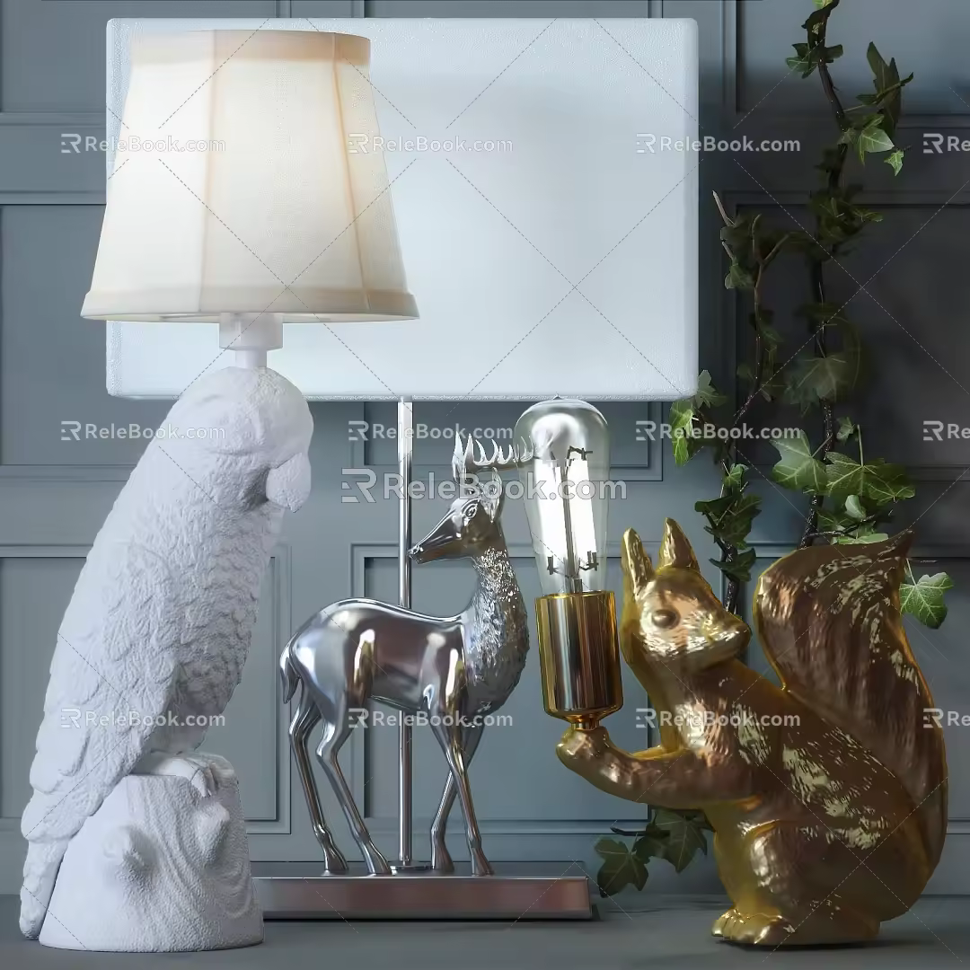 Modern Table Lamp Animal Table Lamp 3d model