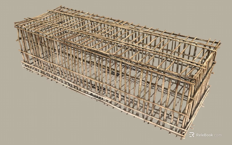Wooden Frame Geometric Design Ornament Combination for Home Decoration 3d model 