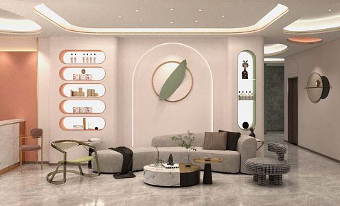 Modern beauty salon beauty manicure 3d model