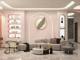 Modern beauty salon beauty manicure 3d model