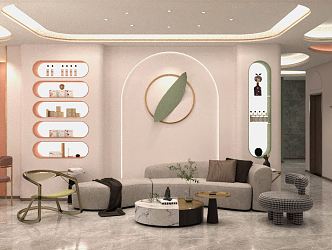 Modern beauty salon beauty manicure 3d model