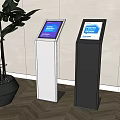 Public Facilities Featuring White And Black Standing Information Displays For Poster Design