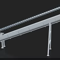 Industrial Screw Conveyor With Helical Blade Steel Trough And Motor Drive