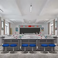Modern Classroom Physics Classroom 3d model