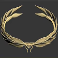 Golden Laurel Wreath Headpiece For Elegant Fashion Attire Accessory