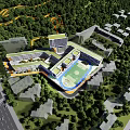 elementary school model 3d model