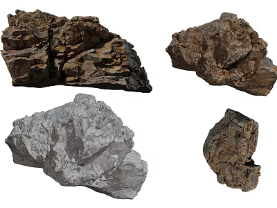 Natural Stone And Wood Materials With Various Textures For Decorative Purposes 3d model Natural Stone And Wood Materials With Various Textures For Decorative Purposes 3d model