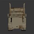 Rusted Vintage Truck With Old Metal Body And Detailed Design Features