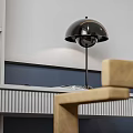 Modern Kids Room Interior Design With Moon Wall Decor Study Desk And Bookshelf