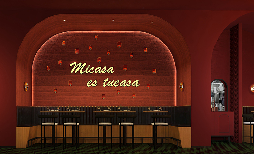 Modern Western Restaurant 3d model