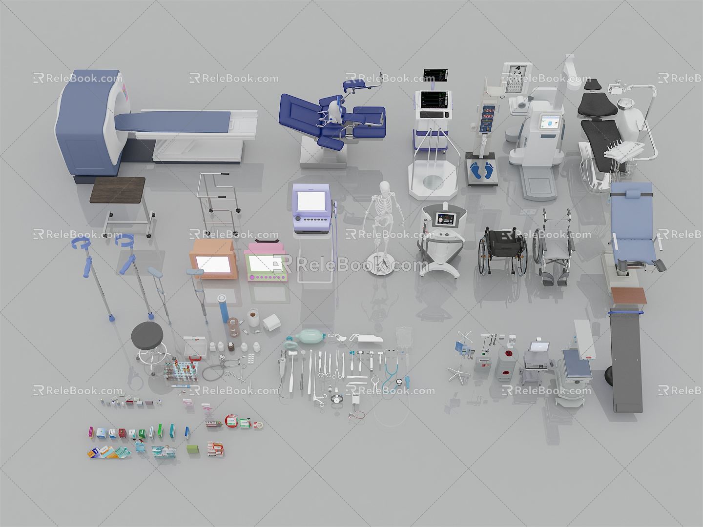 Modern Medical Equipment model