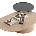 Log wind coffee table 3d model