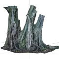 Stone Wood Tree Roots Decorative Sculpture With Natural Texture And Organic Design
