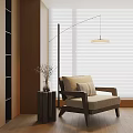 Modern Leisure Chair Single Person Sand Recliner Chair Stool Dining Table and Chair Desk and Chair Table and Chair Lazy Sofa Multi-Person Sofa Floor Lamp 3d model