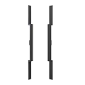 Modern Sleek Black Metal Door Handle Design for Home Interior Doors