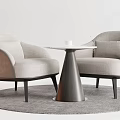 poltrona leisure table and chair combination coffee table and chair reception table and chair negotiation table and chair 3d model