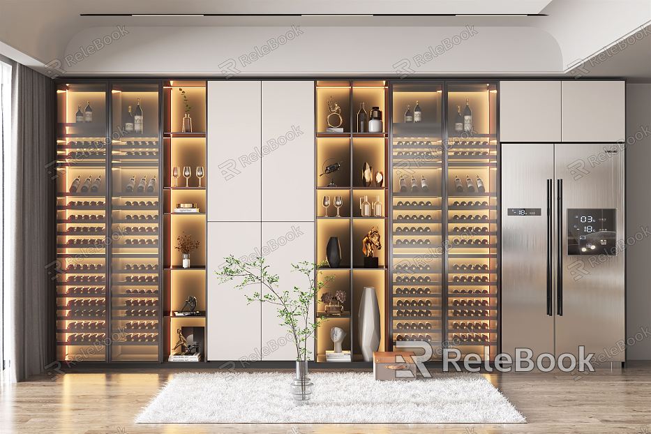 Modern Wine Cabinet model