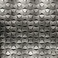 Geometric Metallic Background Wall With 3D Textured Pattern And Modern Design Style