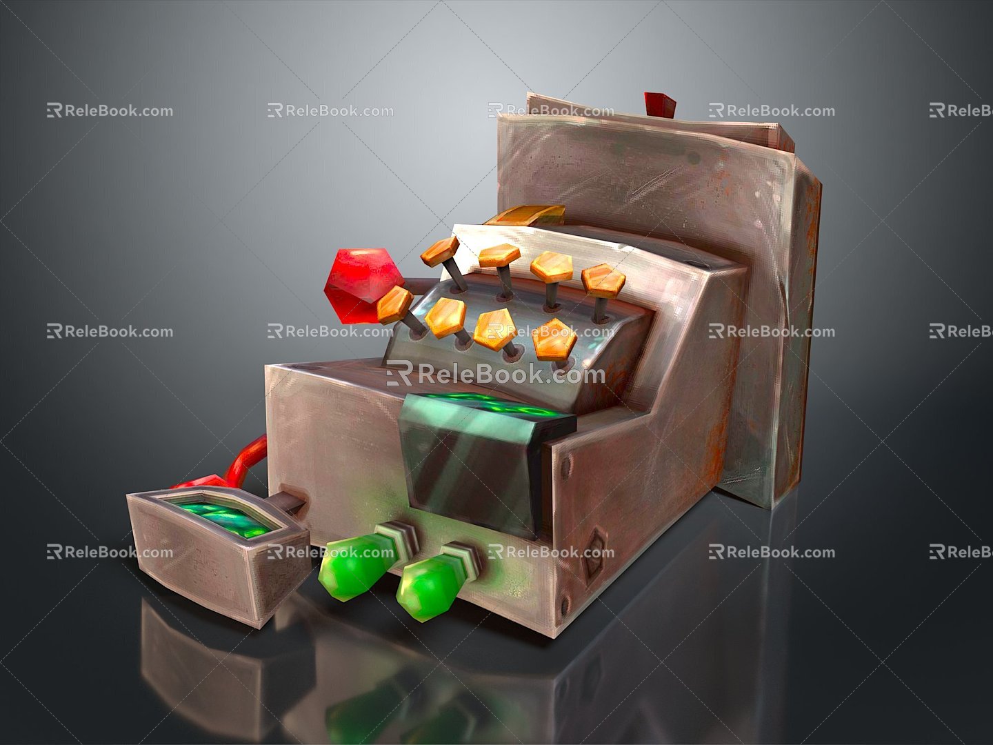 Modern Cash Register Cash Teller Cartoon Cash Register Animation Cash Register model