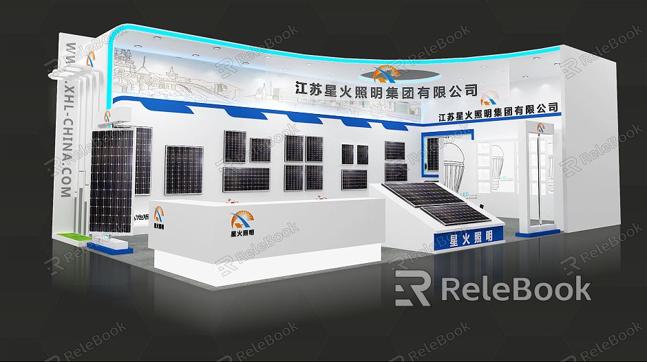 Modern Exhibition Booth Exhibition Hall Exhibition Fair model