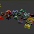 Colorful Storage Boxes With Various Hues For Home Organization And Daily Use