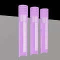 Modern White Cylindrical Ceiling Lights Three Illuminated Column Shaped Fixtures For Interior