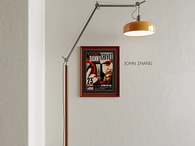 Modern Middle Style Floor Lamp Bauhaus Floor Lamp Bauhaus Decorative Painting 3d model