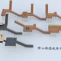 Mountain Plank Road Design With Scenic Viewing Platforms And Wooden Structures 3d model