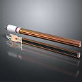Computer Cooling System Copper Heat Pipe Component with Metal Clip and Reflective Surface
