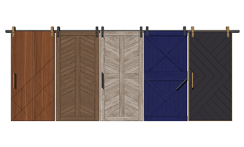 Industrial LOFT Barn Door Decorative Door 3d model